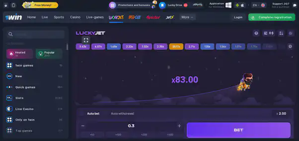 Download 1win Lucky Jet game
